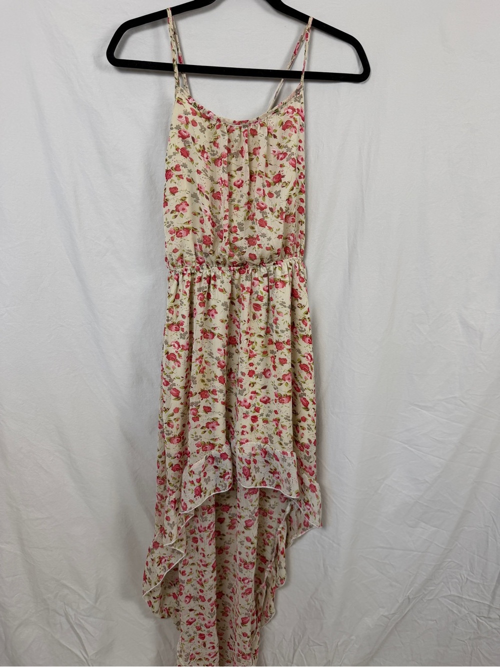Vintage Y2K Delia’s Floral‎ High Low Maxi Dress Fairycore Cottagecore S